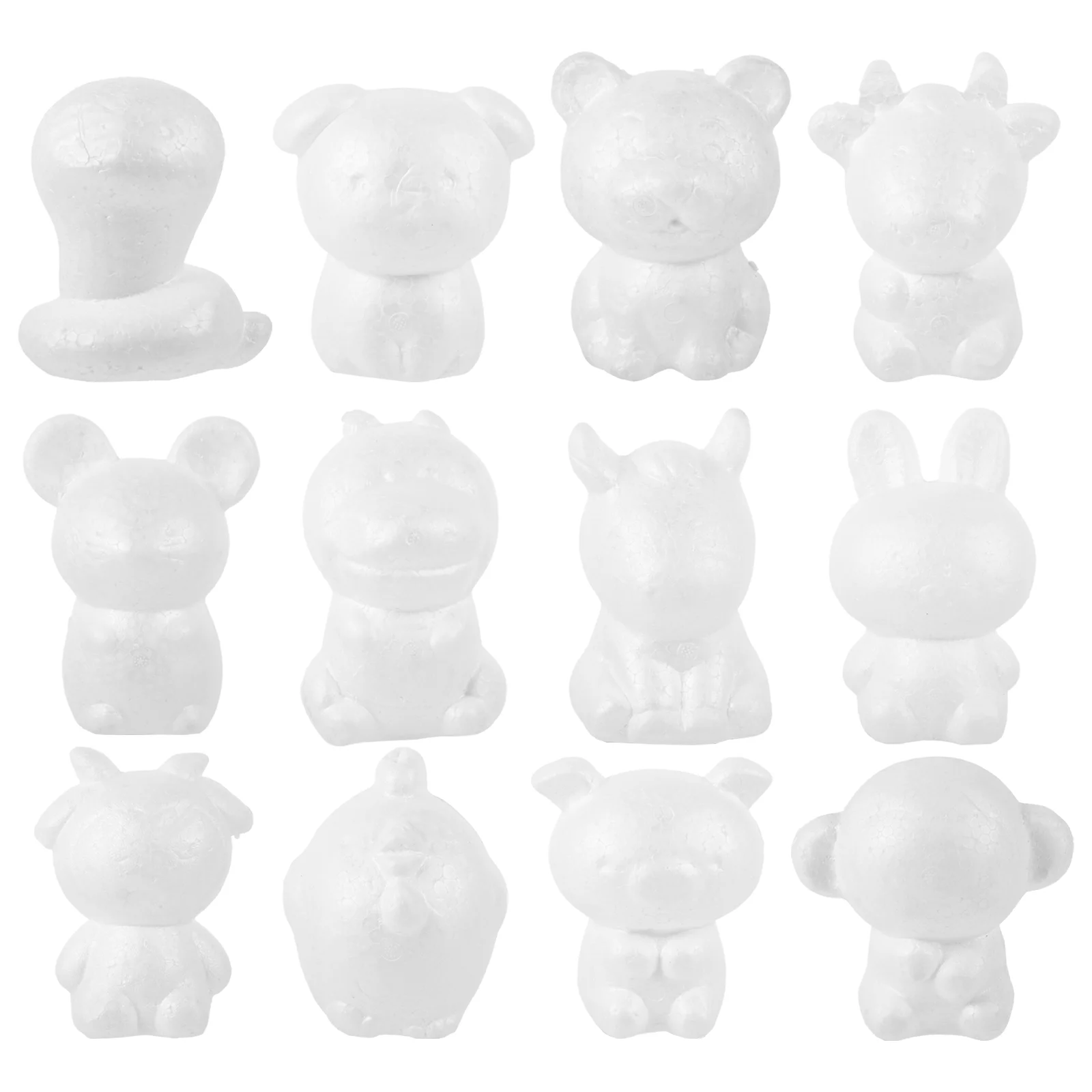 12 шт. орнамент для детей китайский зодиак ремесло украшения животных Ainmal сделай