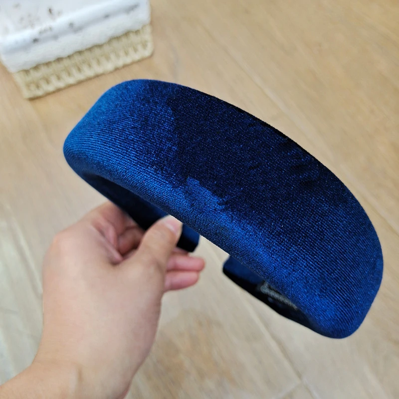

solid color velvet head band for women hair war hair accessories fashion hair hoops thick bezel causal match cute hands for lady