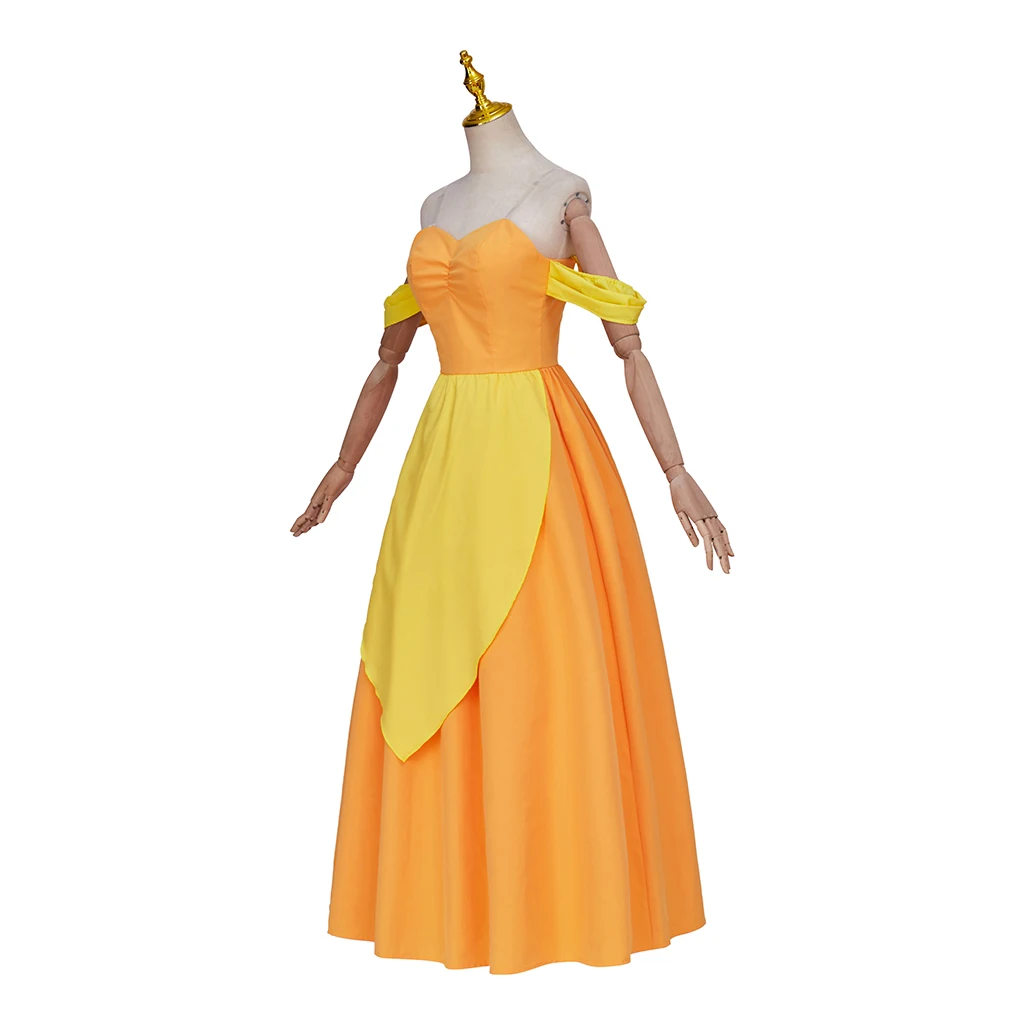 Костюм для косплея Бамнетки Лорета панетта принцесса зеленый желтый взрослых