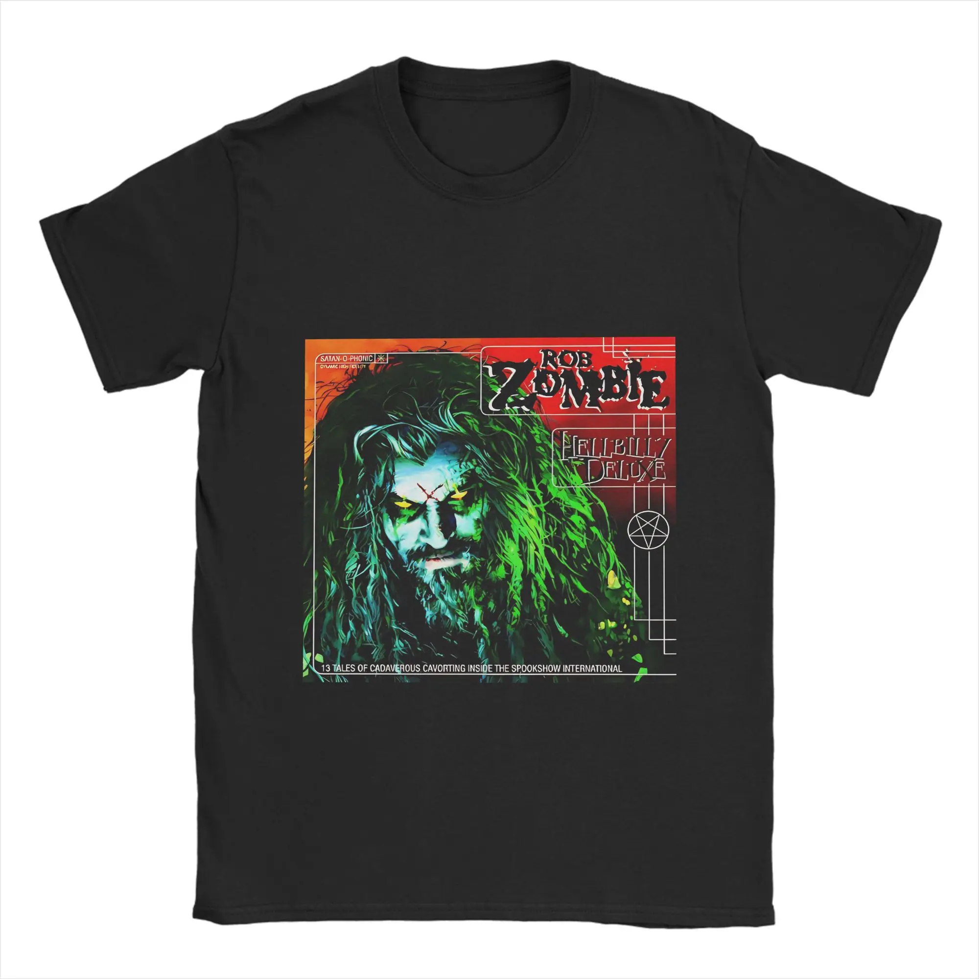 Фото Футболка RobZombie Singer Hellbilly Deluxe, забавная футболка из 100% хлопка, новые футболки Robzombie для мужчин №4