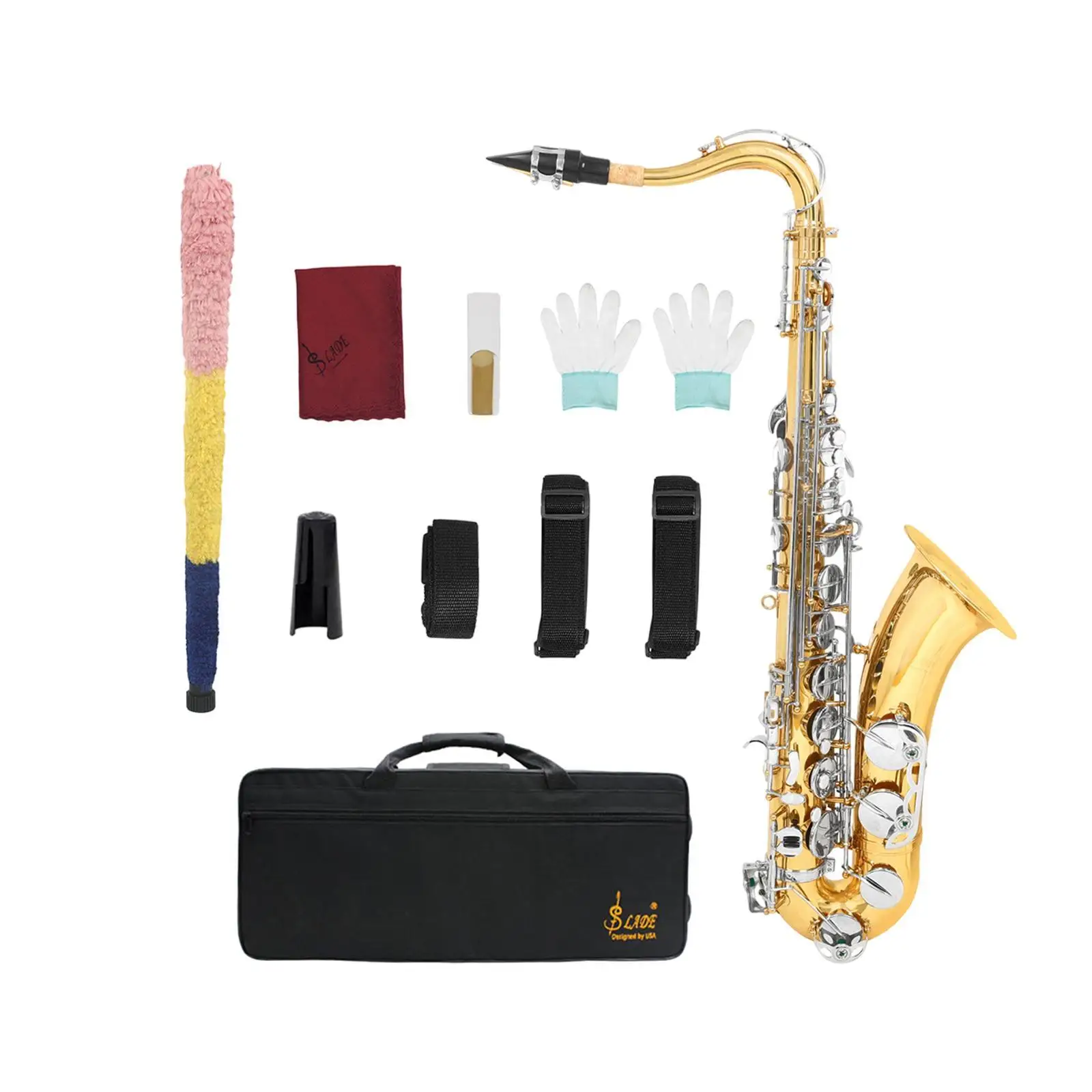 Тенор-саксофон портативный музыкальный инструмент и футляр для хранения