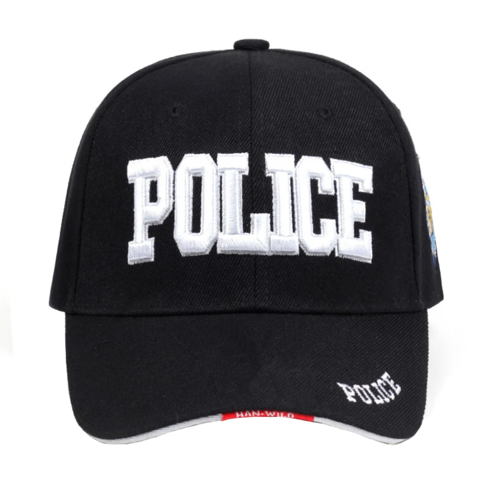 

New Fashion Baseball Cap Outdoor Hat Casual Hip Hop Hat Adjustable Unisex Police Letter Embroidery Hat