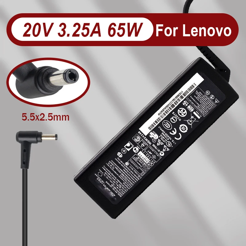 

20V 3.25A 65W 5.5*2.5mm ADP-65KHB laptop AC adapter For Lenovo U130 U410 Z360 Z460 G230 G360 B450 B460 S410 S415 PA-1650-56LC