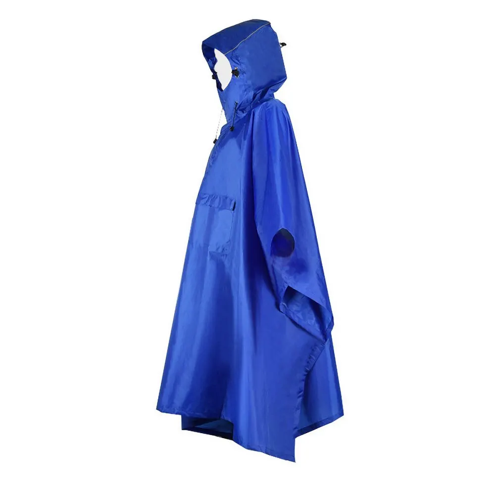 

Waterproof Rain Poncho Hiking Hooded Coat Jacket Lightweight Compact for Camping Traveling Reusable Waterproof Raincoat Jacket