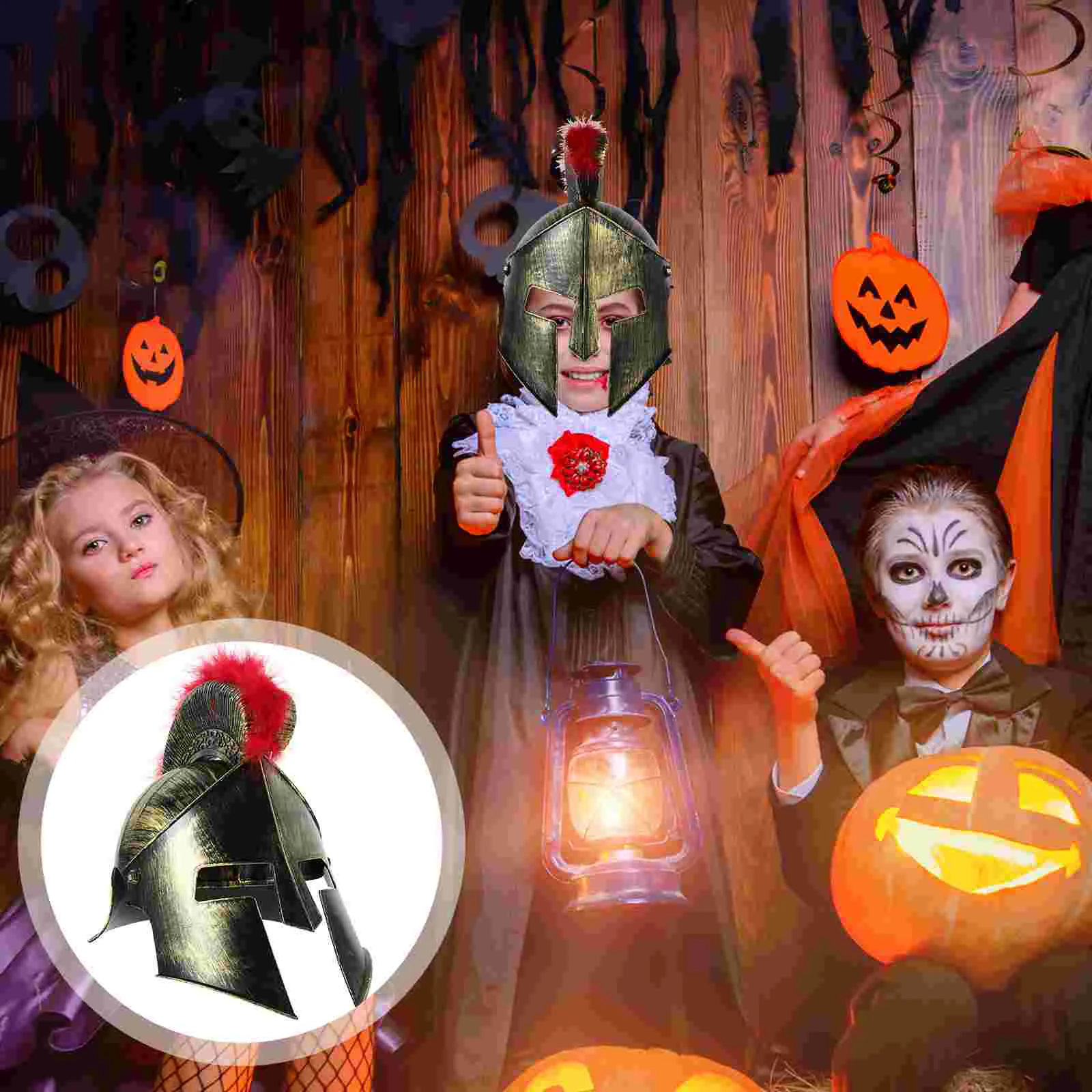 Хэллоуин самурайская шляпа мужской костюм рыцаря косплей пластиковые шлемы для