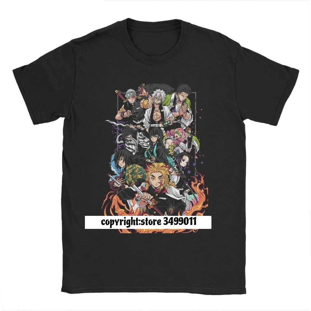 

Men Hashira Demon Slayer T Shirts Tanjiro Kimetsu No Yaiba Tshirts Kamado Nezuko Tanjirou Agatsuma Cotton Fitness Tees New