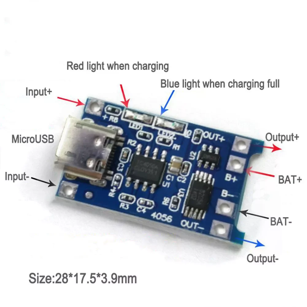 

2 IN 1 3.7V Lithium Battery Charger Protection Board 5V 1A 2A Li-ion Lipo Battery Charging Protect Module Micro USB Type-C