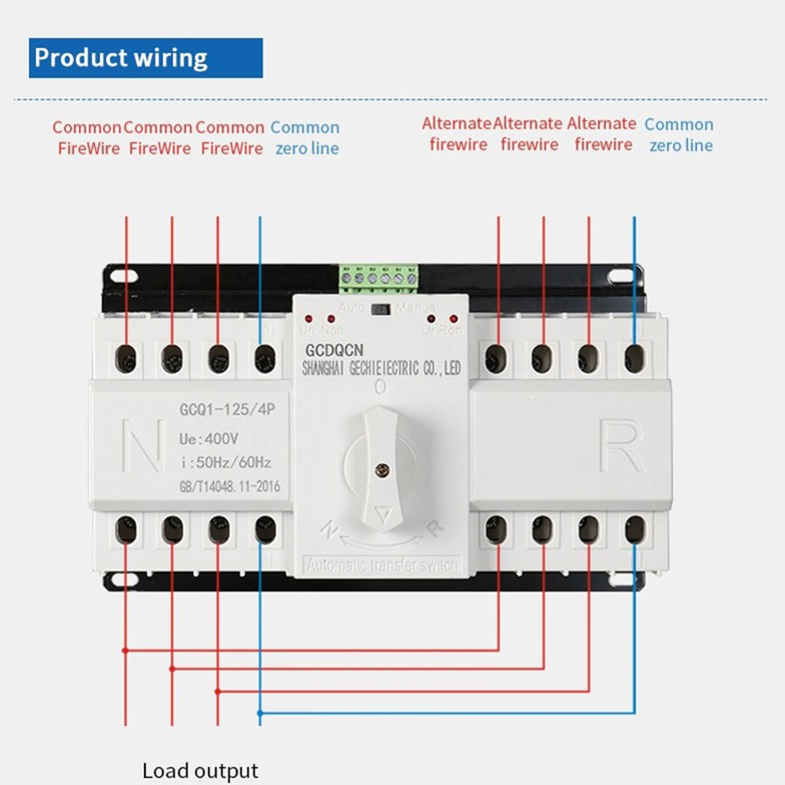 

Double Power Transfer Switch 2P/4P Three-Phase Automatic Diverter Switch ATS Solar Accessories Discounnecting Switch