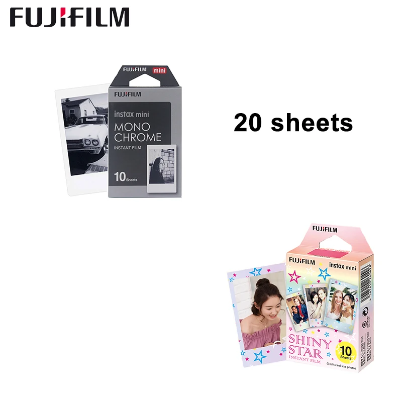 

Fujifilm Instax Mini 11 8 9 Film MONO CHROME ​Fuji Instant Photo Paper 20 Sheets For 70 7s 50s 50i 90 25 Share SP-1 2 Camera
