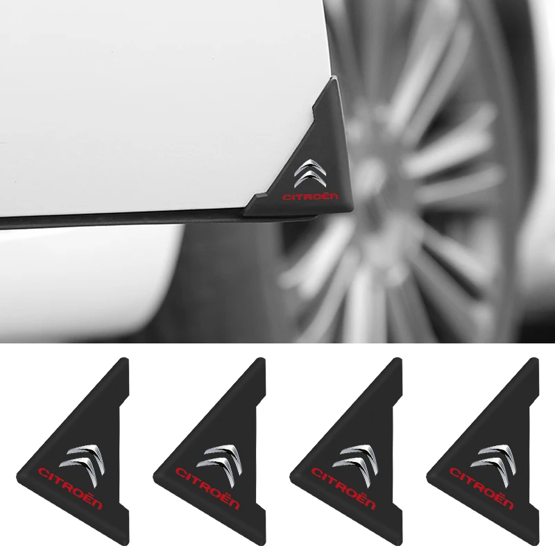 

2 шт., наклейки для защиты углов двери автомобиля Citroen C4 C2 C5 C6 C4L CACTUS C3XR HU83/VA2 Blade CE0536