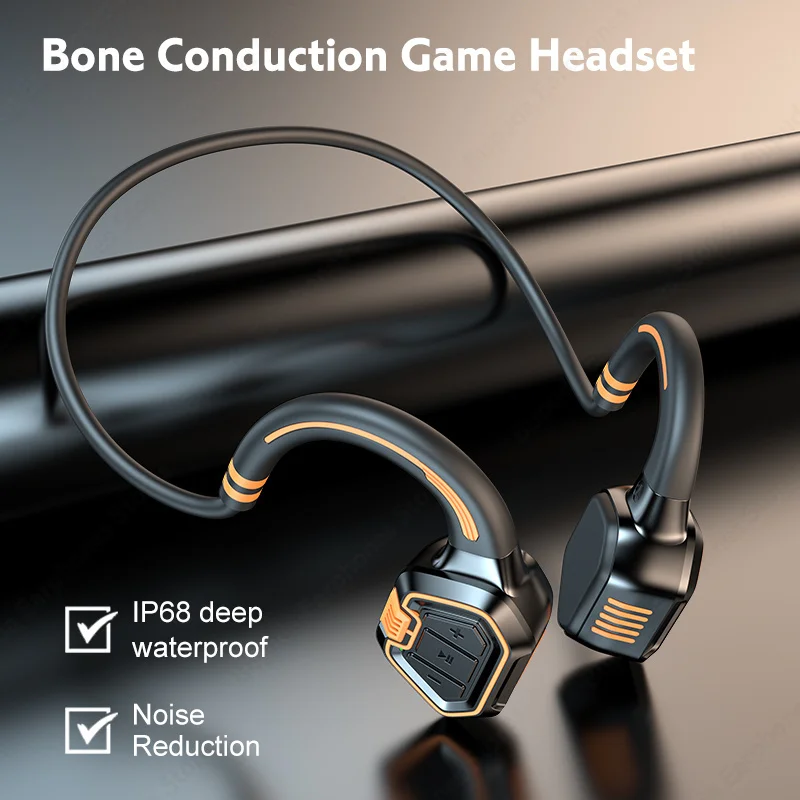 

AS9 Bone Conduction Bluetooth 5.1 Earphones IP68 Waterproof Swimming Earphone Wireless Headphones Sports Outdoor Running Earbuds
