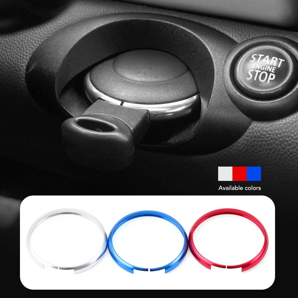 Aluminum Alloy Key Protective Ring Trim Chain Decoaration Car Styling Stickers Accessory For Mini Cooper 2008 on R55 R56 R57 R58