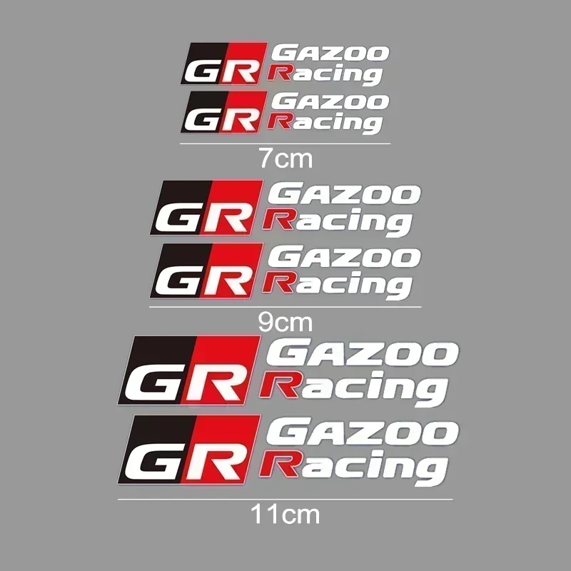 

Автомобильный тормозной суппорт, термостойкие наклейки для Toyota GR GAZOO Racing Logo Corolla Pruis C-HR AYGO RAV4 Prius CAMRY Auris
