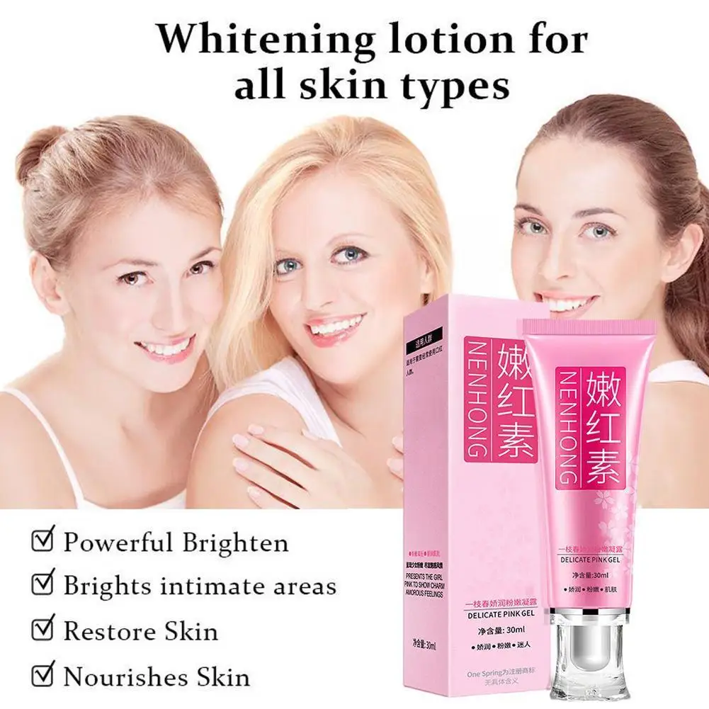 

Women Lips Private Part Pink Underarm Intimate Whitening Cream 30ml Bleaching Skin Body Moisturize Cream Nipple Care Dark E6I0