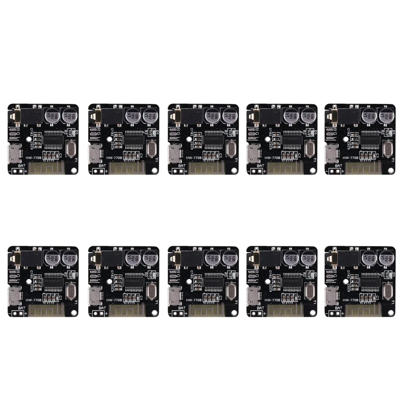 

10 шт., Bluetooth 5,0, плата аудиоресивера для автомобиля, MP3, беспроводная стерео музыкальный модуль