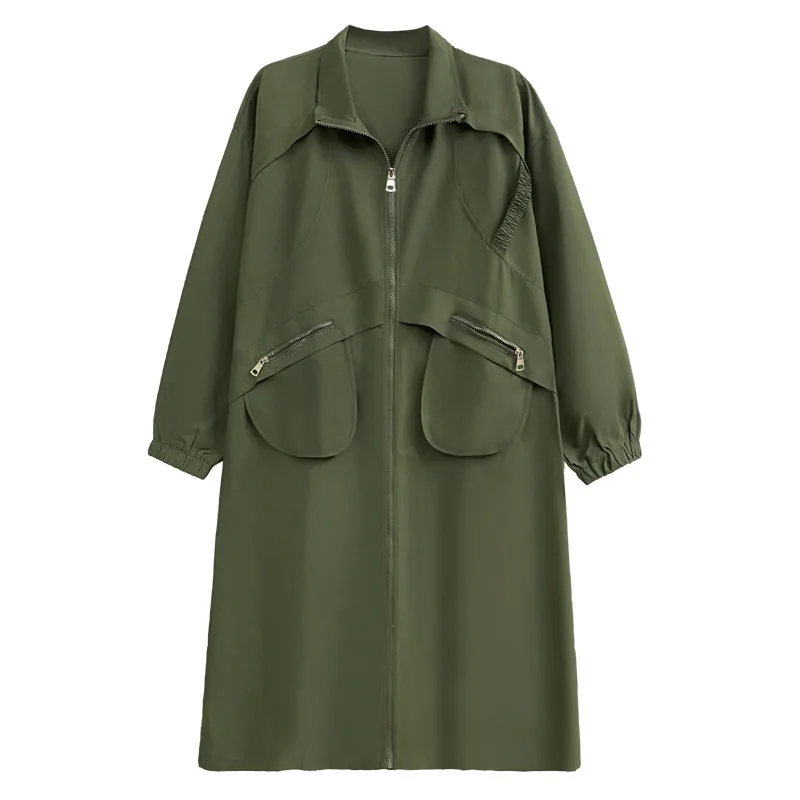 Vefadisa армейский зеленый 202 весна-осень новый повседневный женский плащ с