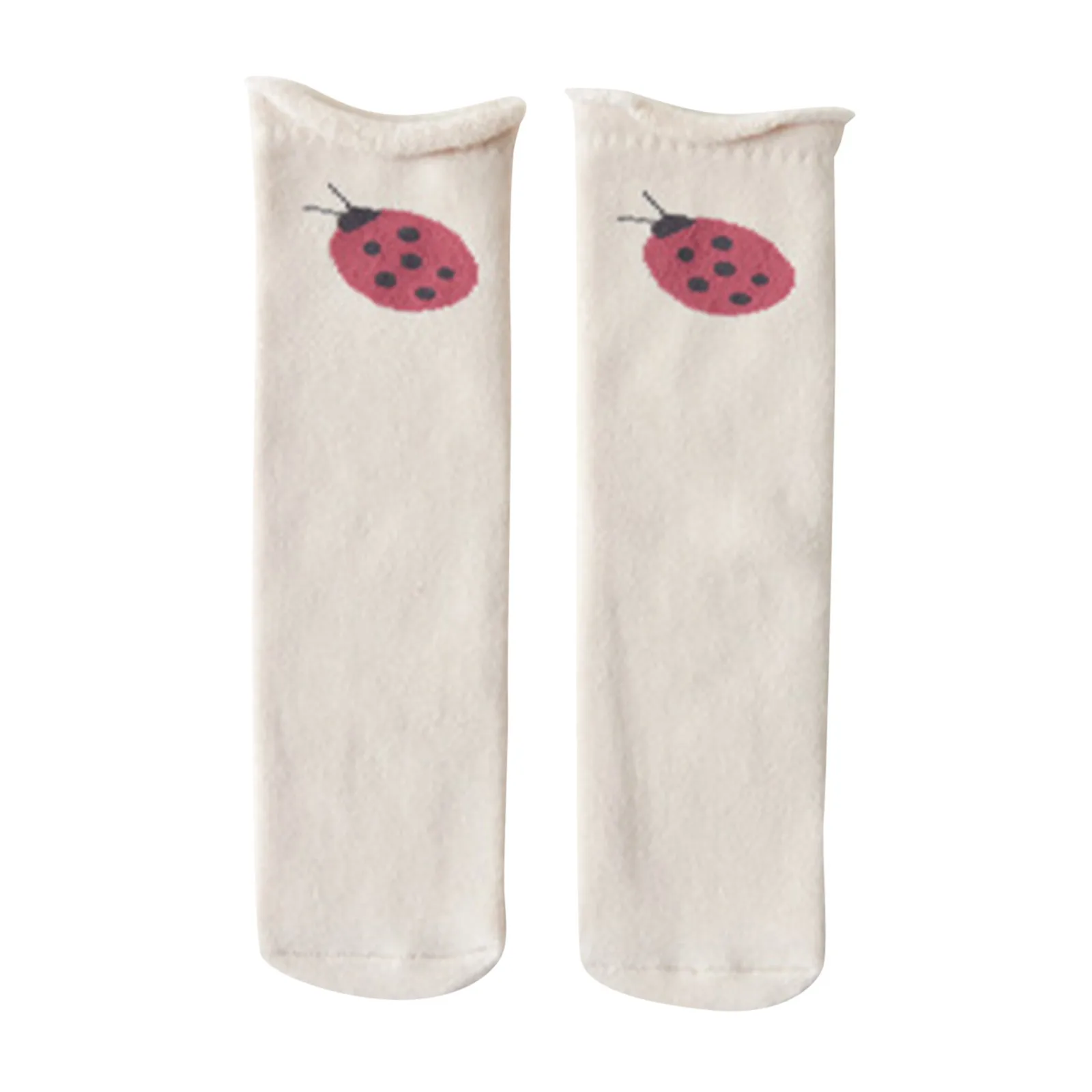 

Детские теплые длинные носки с мультяшным рисунком для маленьких мальчиков и девочек, гольфы, тапочки, нескользящие носки для маленьких мал...