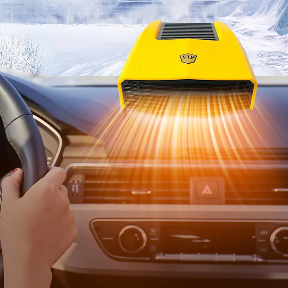 

12V 24V Lectric Heater 180W Portable Mini Desktop Winter Warme Fan Warm for Car Home Office Ceramic Fast Heat Handy Quiet