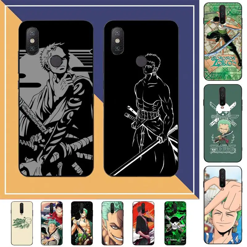 

BANDAI Anime One Piece Roronoa Zoro Phone Case for Redmi Note 8 7 9 4 6 pro max T X 5A 3 10 lite pro