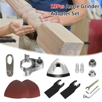13pcs angle grinder conversion universal head adapter woodworking open hole refitting head accessories modification tool