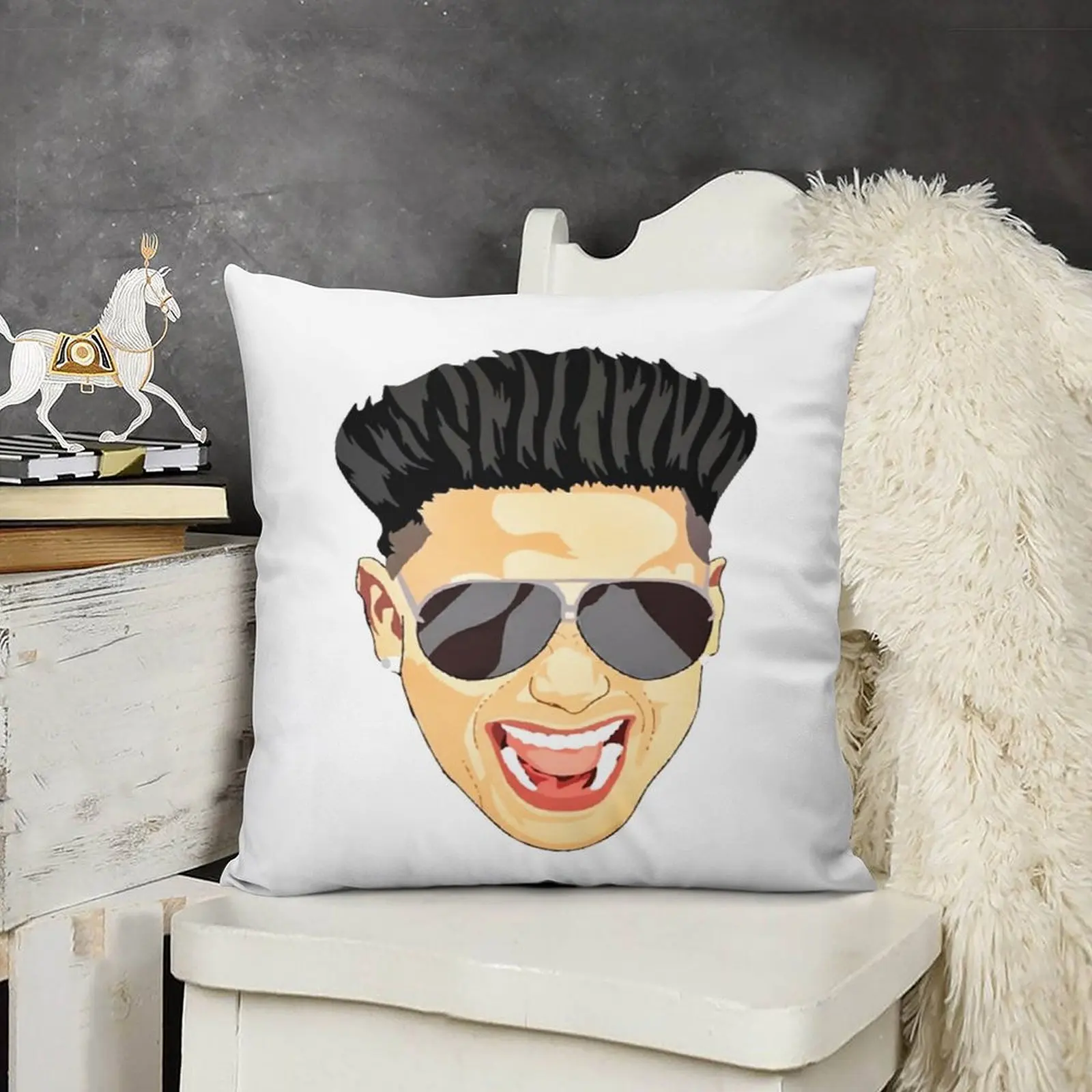 Диванная подушка из джерси Palu ne Face ras seen предметы домашнего декора разноцветные