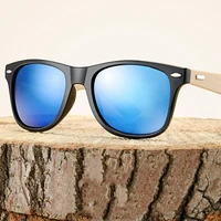 vintage men bamboo wood sunglasses unisex fashionable retro square frame driving glasses outdoor riding uv400 eyewear