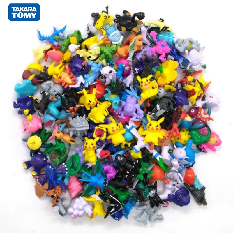 

24-144 Pcs of Pokemon Figure Models Bulk Buy Different Styles of Kawaii Pikachu Anime Figure Dolls Toys Children's Birthday Gift