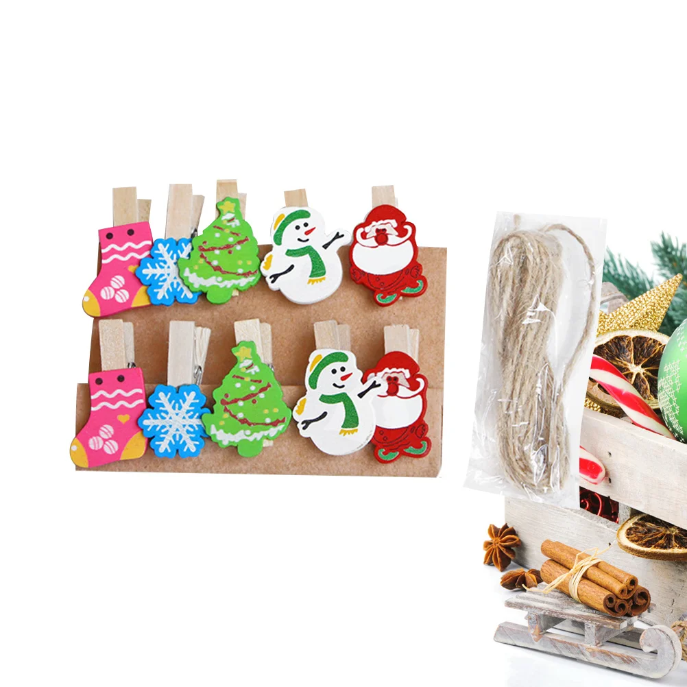 

Clips Wooden Photo Paper Holiday Clip Christmas Mini Pegs Winter Clothespinclothespins Craft Wood Colorfulpeg Note