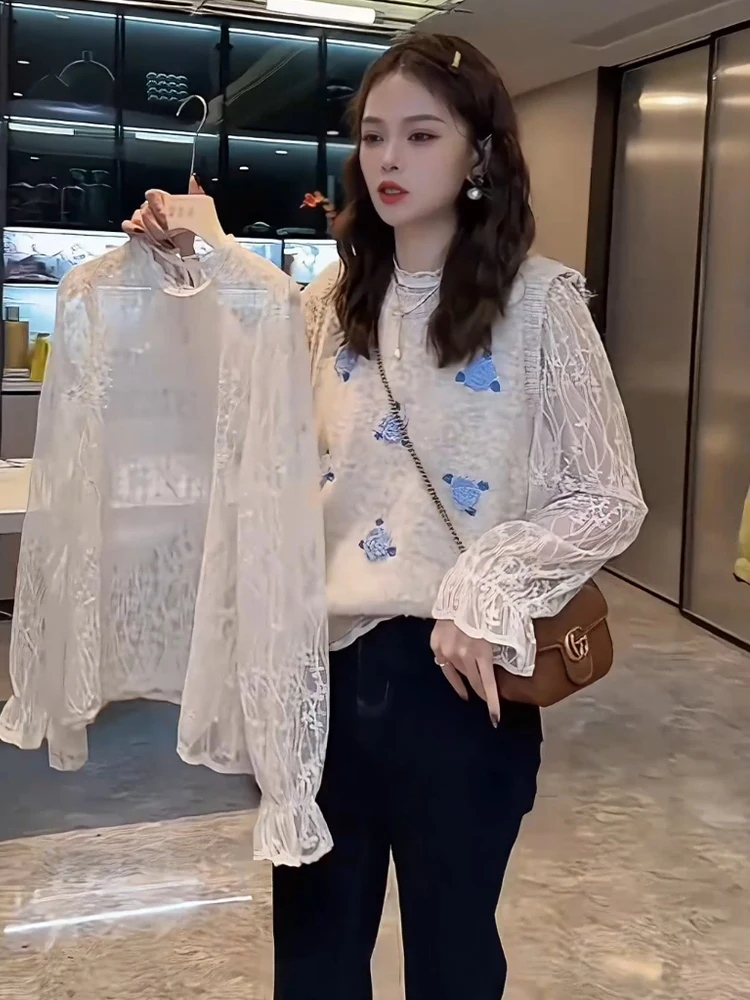 Французский темперамент изящный жаккардовый свитер без рукавов жилет для женщин