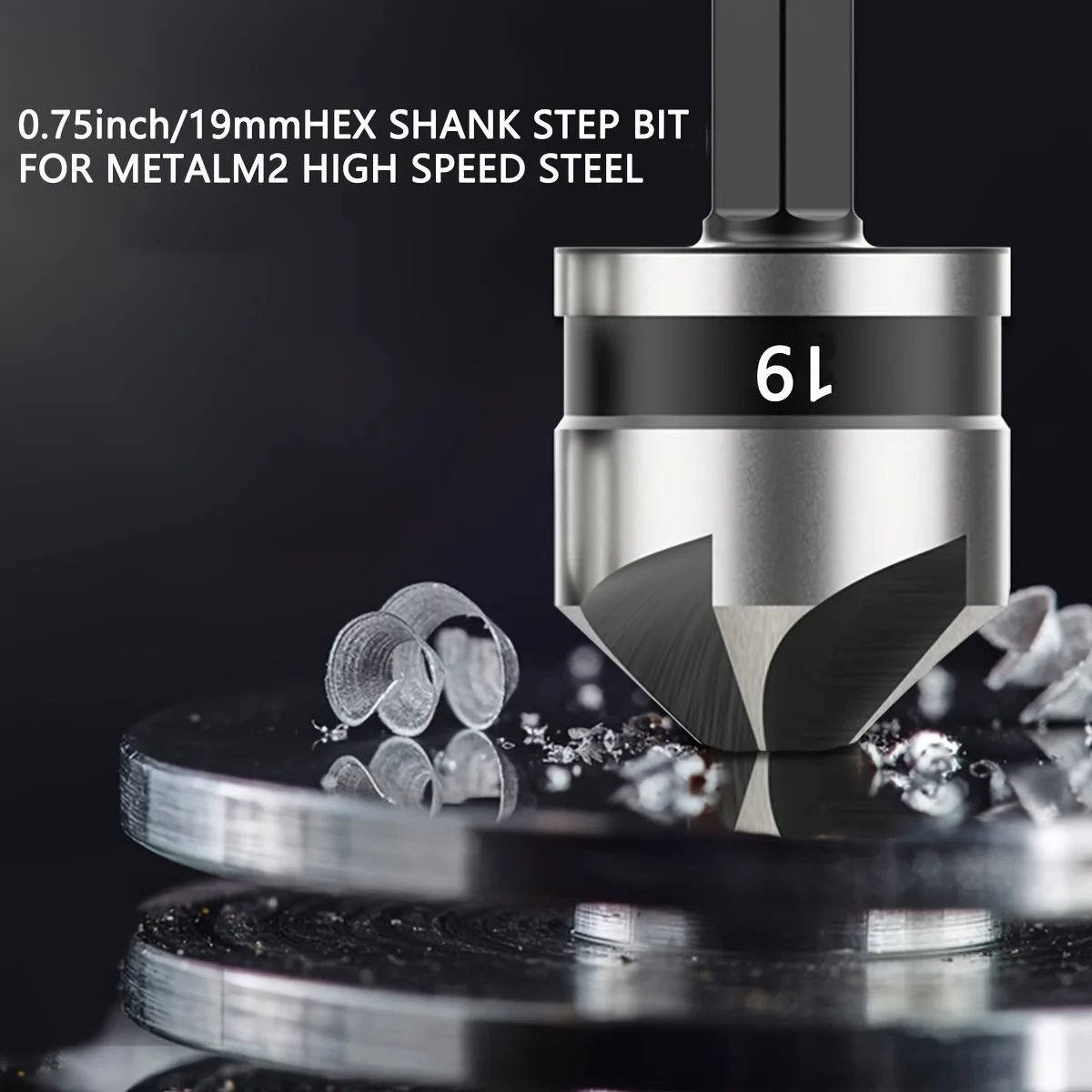 Набор сверл для металла дерева пластика 3 шт. 5 канавков 90 градусов