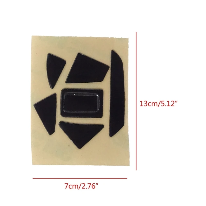 Наклейка на коврик для ног мыши игровая мышь скользит коньки изогнутый край