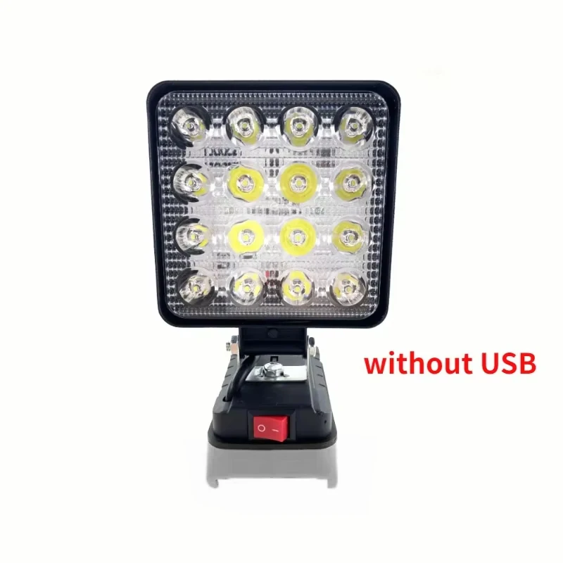 

Светодиодный рабочий фонарь, 4-дюймовая лампа для инструментов для литиевой батареи Dewalt 18 В-20 В DCB205 DCB206, уличный электрический фонарик, прожектор