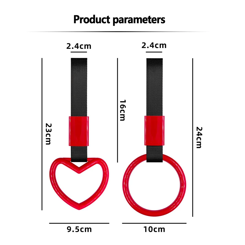 Яркий Автомобильный Буксирный Ремень Tsurikawa JDM В Форме Сердца Кольцо Стиле Дрифта