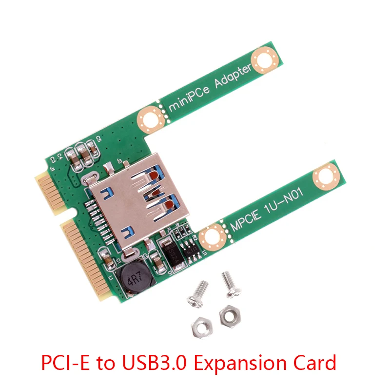 

Плата расширения Mini PCI-E к USB 3,0 преобразователь для ноутбука переходник адаптер с винтовыми фитингами
