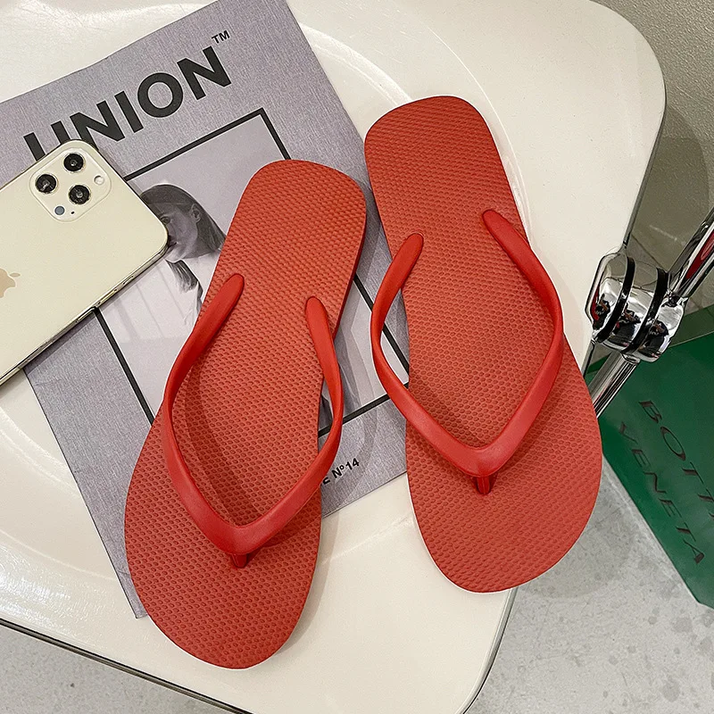 HKAZ-S slippers flip flops summer outdoor  flat soled non-slip women's beach shoes  leisure comfortable fashion new summer