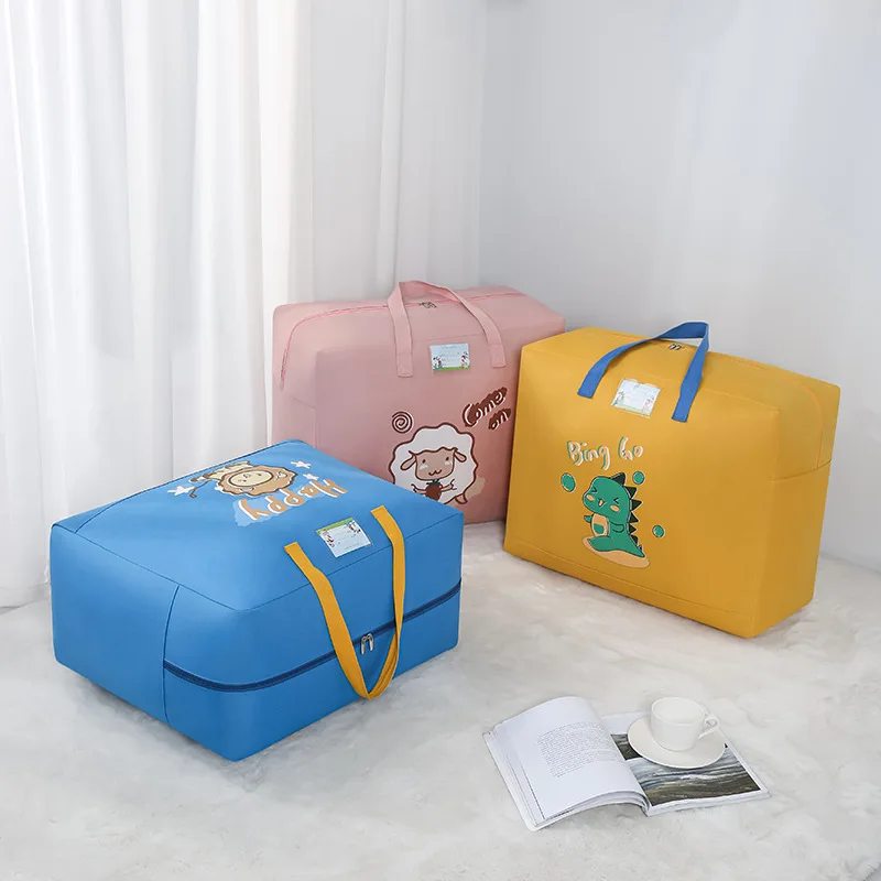 

Oxford Foldable Quilt Storage Bag Large Capacity Travel Clothes Bag Children's Quilt Sorting Bag Cabinet Organizer Dust-Proof