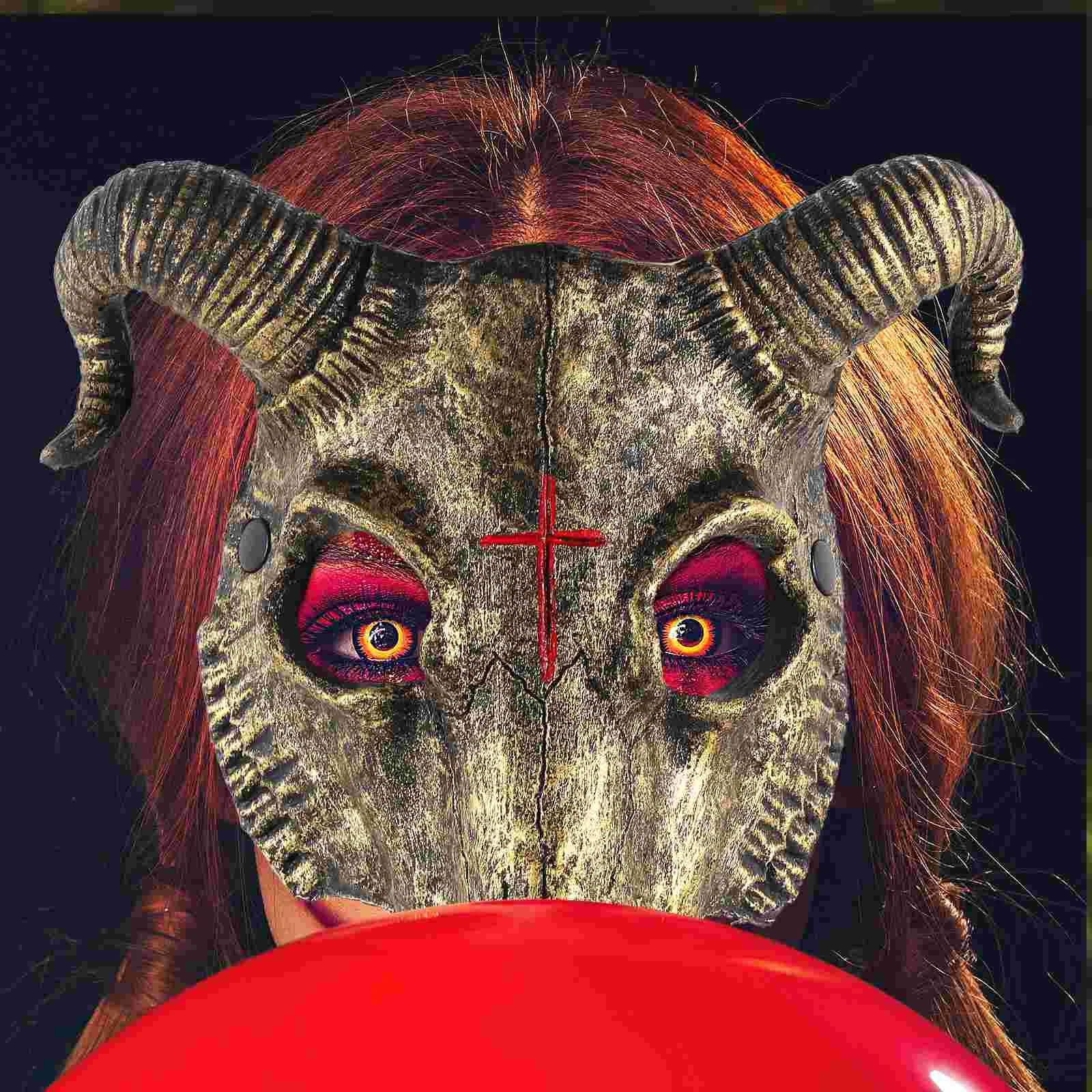 Маска Коза карнавал технические принадлежности для улицы ужас стиль выступление