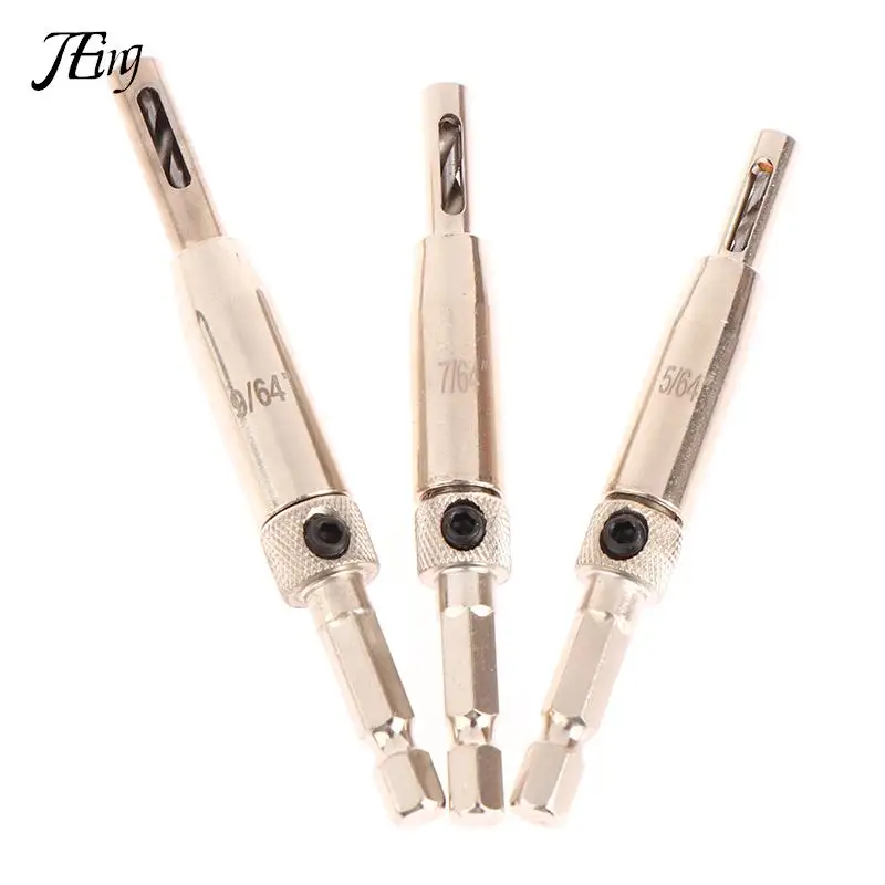 

3Pcs Self Centering Hinge Drill Bits Door Window Cabinet Cupboard Hinge Drilling Holes Cutter Woodworking Center Drill Bits