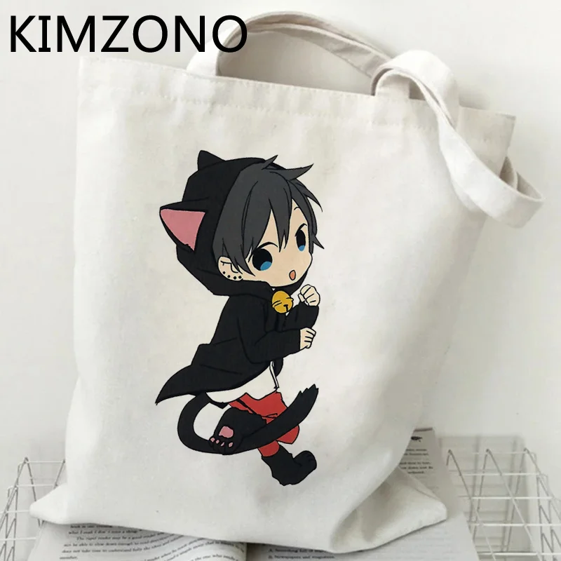 

Сумка для покупок Horimiya, сумка из переработанной ткани, женская сумка, сумка из ткани, сумка-шоппер на заказ