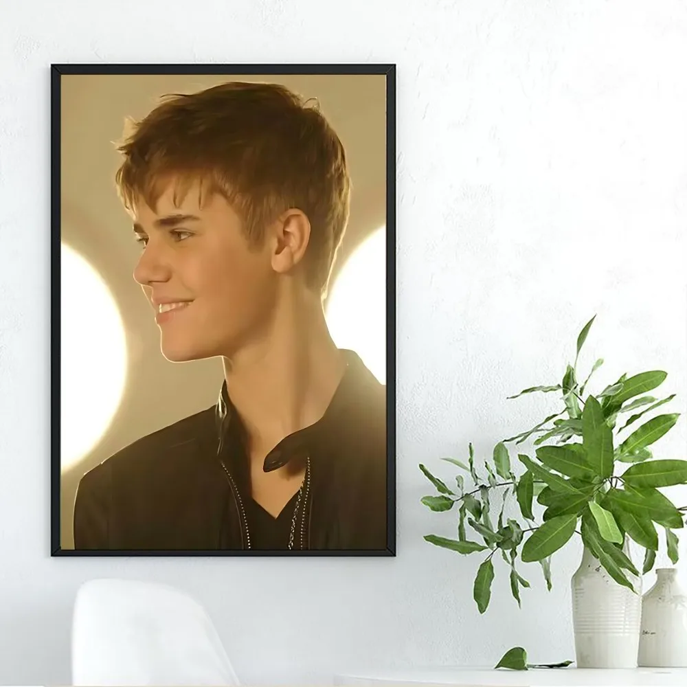 Singer J-Justin B-Bieber Poster DIY Kraft Paper Vintage Wall Art Painting Study Stickers Big Szie