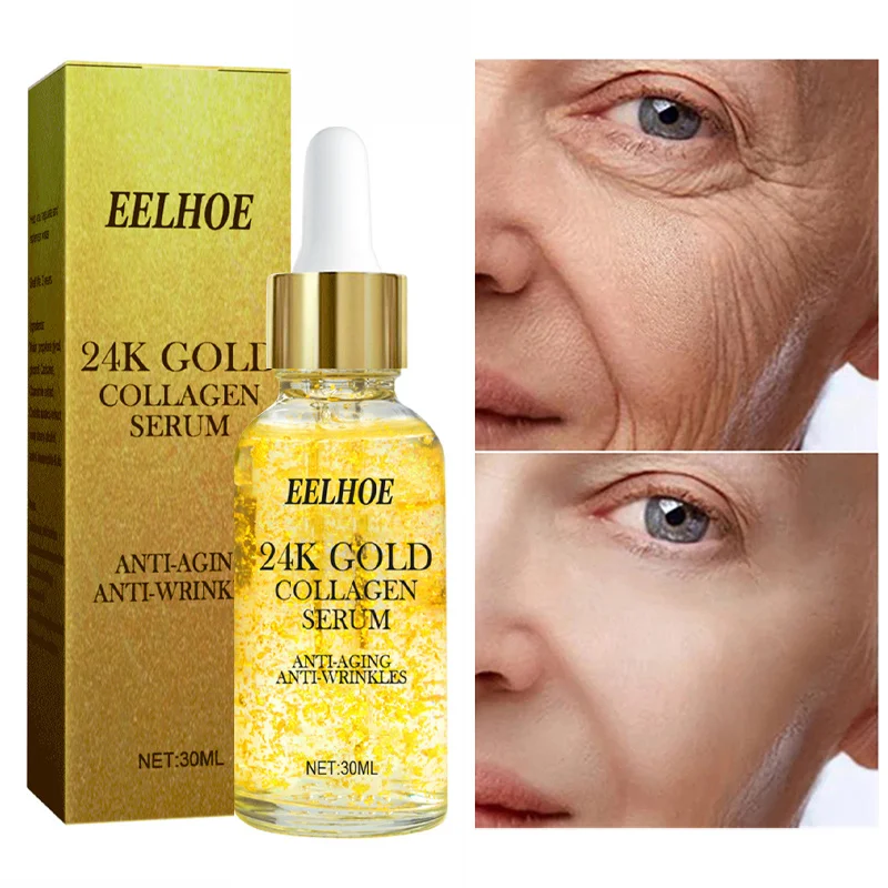 

24k Gold Wrinkles Remover Face Serum Lifting Firming Anti-aging Fade Fine Lines Whitening Moisturizing Brighten Repair Skin Care