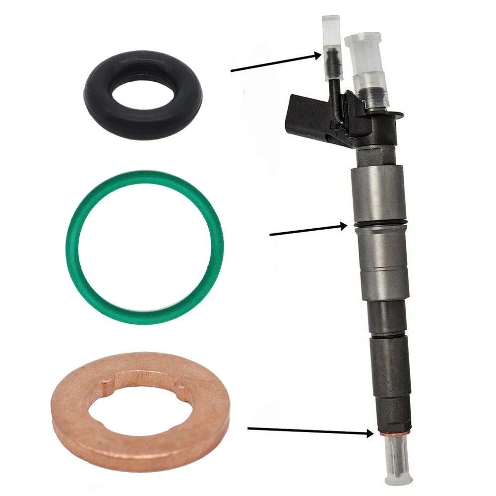 12 шт. топливная форсунка медная прокладка комплект уплотнительных колец 059130119