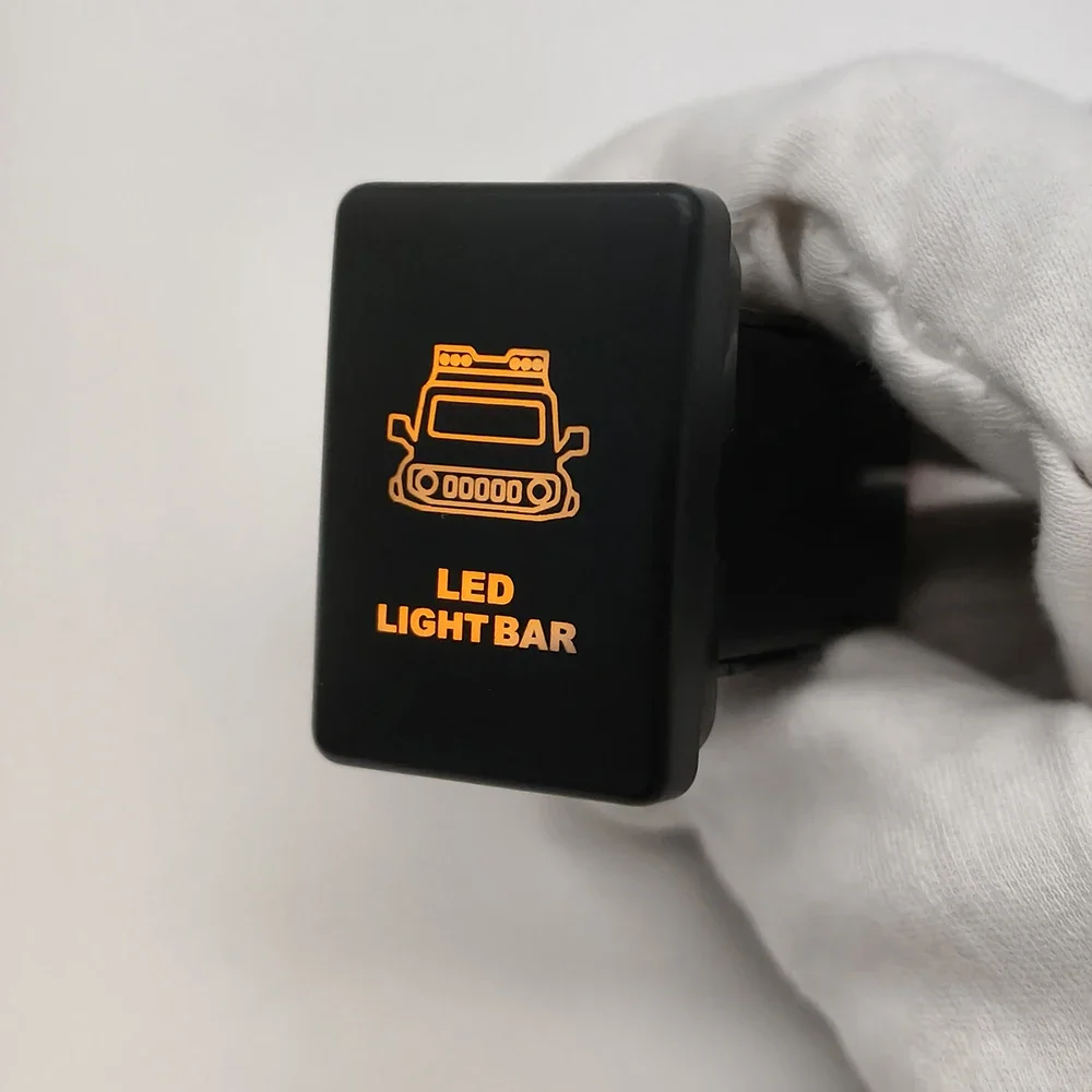 1 шт. автомобильный светодиодный DRL противотуманный фонарь, прожектор, блокировка дифференциала, радар, кнопка включения и выключения для Suzuki Jimny 2019 2020 2021