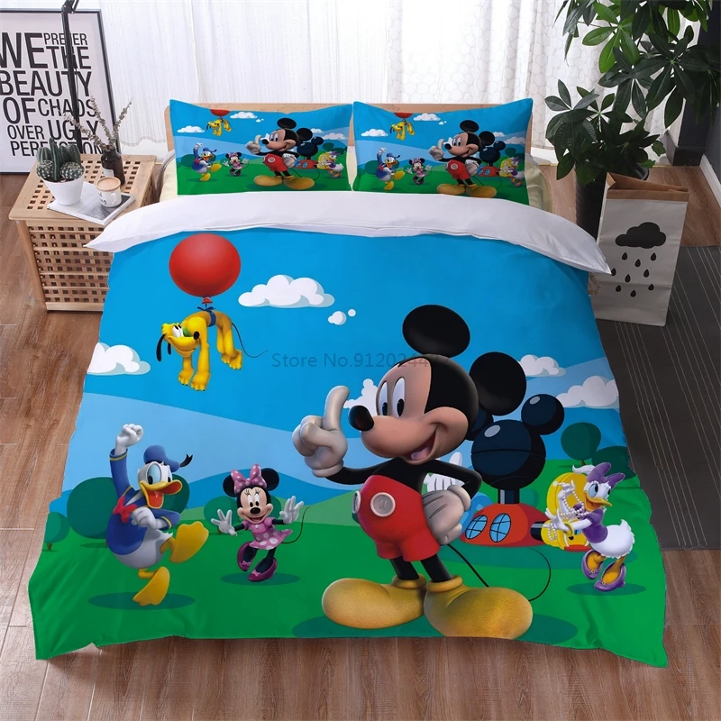 Комплект постельного белья для девочек с Микки Маусом и Минни Маус |