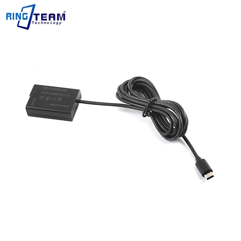 

Type C Cable to DMW-BLD10 Dummy Battery DMW-DCC9 DC Coupler for DMC GX1 GF2 G3 G3K G3R Digital Cameras