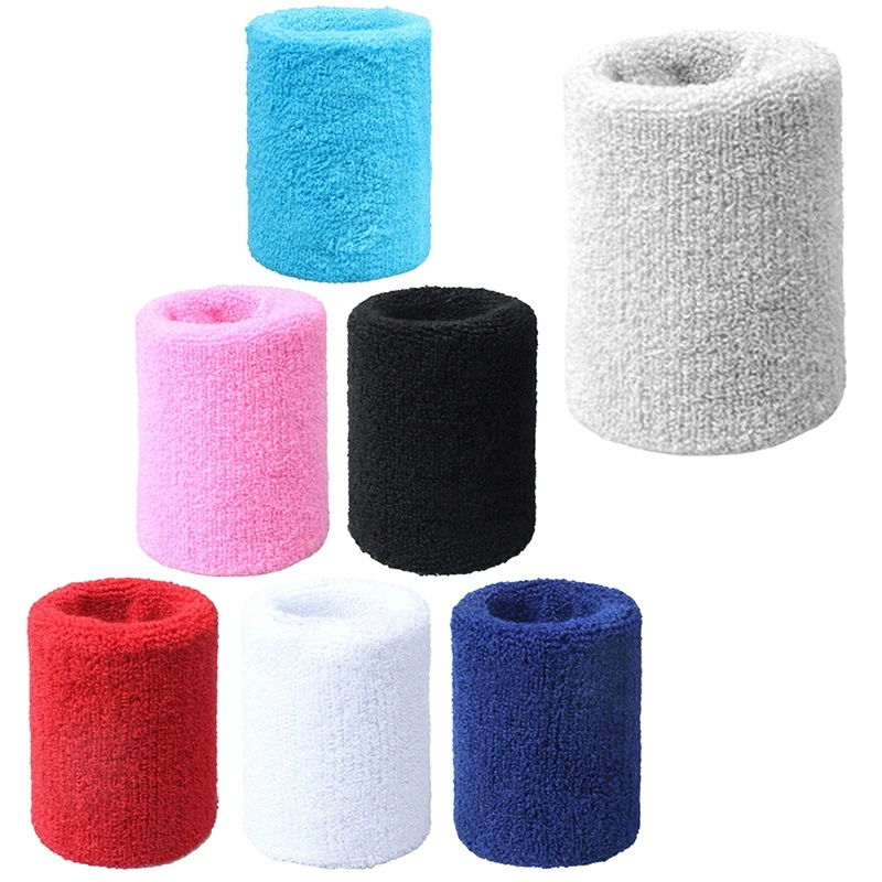 

1piece Sports Basketball Unisex Cotton Sweat Band Sweatband Sports Wrist Band Sweatband Wristband Cotton Wrist