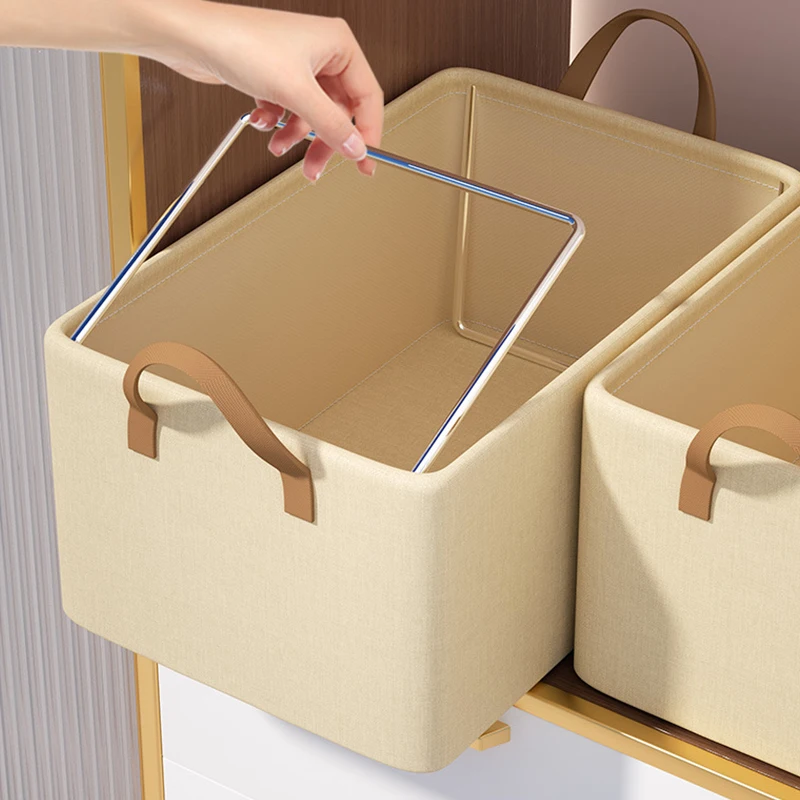 Ящик для хранения одежды складной органайзер свитеров брюк шкафы со стальной