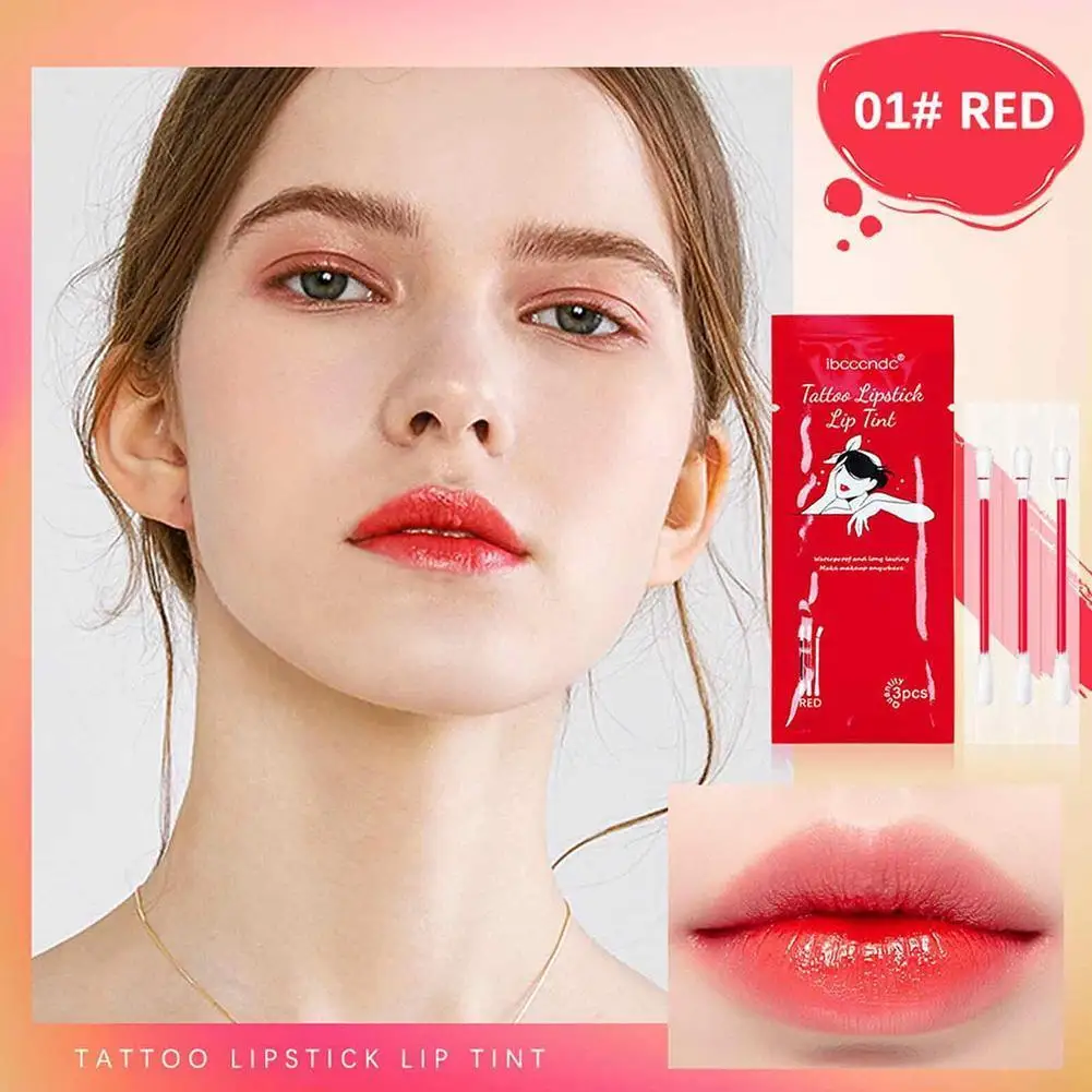 

20 Cotton Swab Lip Gloss Lipstick Velvet Matte Lip Long Beauty Women Gloss Cosmetic Lasting Llipstick Waterproof Portable M B0A8