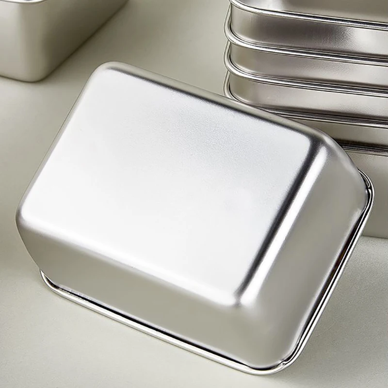 1/4 шт. ящик для хранения продуктов в холодильнике из нержавеющей стали с крышкой