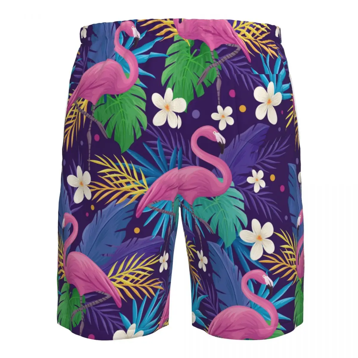 Быстросохнущие шорты для плавания красочные тропические фламинго купальник